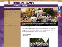 Tablet Screenshot of lorasfootballcamps.com